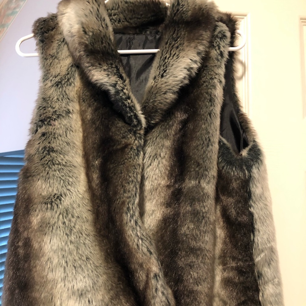 faux fur vest